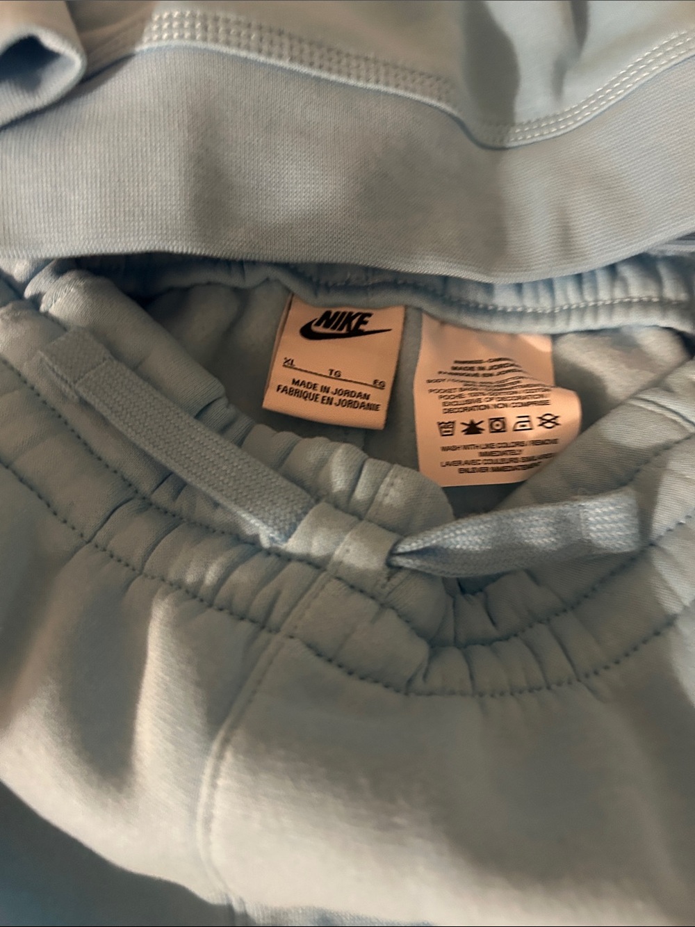 Nike Baby Blue Crewneck Sweatshirt and Jogger Set - Picture 2 of 3